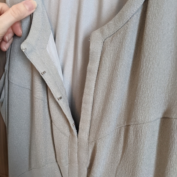 Theyskens' Theory Designer Sculpted Silk Office Dress - Picture 2 of 8